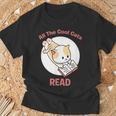 All The Cool Cats Read Book And Cat Lover T-Shirt Gifts for Old Men All The Cool Cats Read Book And Cat Lover T-Shirt Gifts for Old Men