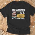 Cool Reading For Men Women Read Books Library Book Lovers T-Shirt Gifts for Old Men