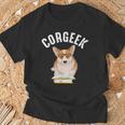 Corgee Lovers Corgeek Book Lovers T-Shirt Gifts for Old Men Corgee Lovers Corgeek Book Lovers T-Shirt Gifts for Old Men