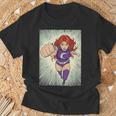 The Crimson Crescent 90s Retro Comic Book Superheroine Art T-Shirt Gifts for Old Men The Crimson Crescent 90s Retro Comic Book Superheroine Art T-Shirt Gifts for Old Men