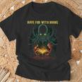 Cthulhu Necronomicon Fun With Books Cosmic Horror Cthulhu T-Shirt Gifts for Old Men