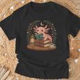 Cute Axolotl Reading Books Cozy Bookworm T-Shirt Gifts for Old Men Cute Axolotl Reading Books Cozy Bookworm T-Shirt Gifts for Old Men