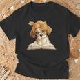 Cute Beagle Puppy Reading Book Lover Dog Animal Graphic T-Shirt Gifts for Old Men