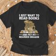 Cute Bearded Dragon For Men Women Zoology Reptile Book Lover T-Shirt Gifts for Old Men