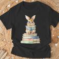 Cute Bunny Reading Book Back To School Easter T-Shirt Gifts for Old Men Cute Bunny Reading Book Back To School Easter T-Shirt Gifts for Old Men