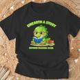 Cute Dino Book Lover Unearth A Story Summer Reading T-Shirt Gifts for Old Men Cute Dino Book Lover Unearth A Story Summer Reading T-Shirt Gifts for Old Men
