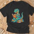 Cute Dinosaur TalesRex Reading Books Lover T-Shirt Gifts for Old Men