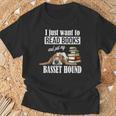 Cute Kids Read Books & Pet My Basset Hound Dog Lover T-Shirt Gifts for Old Men Cute Kids Read Books & Pet My Basset Hound Dog Lover T-Shirt Gifts for Old Men