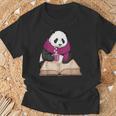 Cute Panda With Book And Hot Cocoa Reading T-Shirt Gifts for Old Men Cute Panda With Book And Hot Cocoa Reading T-Shirt Gifts for Old Men