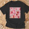 Cute Pink Book Pattern Book Lover T-Shirt Gifts for Old Men Cute Pink Book Pattern Book Lover T-Shirt Gifts for Old Men