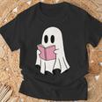 Cute Retro Reading Book Library Ghost Costume T-Shirt Gifts for Old Men Cute Retro Reading Book Library Ghost Costume T-Shirt Gifts for Old Men