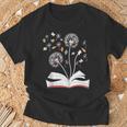 Dandelion Floral Book Reading Lovers Graphics T-Shirt Gifts for Old Men Dandelion Floral Book Reading Lovers Graphics T-Shirt Gifts for Old Men