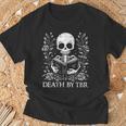 Death By TBR Reading Book Lover Bookworm Bibliophile Reader T-Shirt Gifts for Old Men