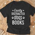 Dog Lover Book Lover Reading Books And Dogs Dog T-Shirt Gifts for Old Men