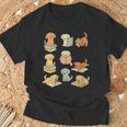 Dogs Reading Books Dog Lover T-Shirt Gifts for Old Men