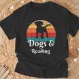 Dogs And Reading Books T-Shirt Gifts for Old Men Dogs And Reading Books T-Shirt Gifts for Old Men