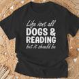 Dogs And Reading I Love Dogs I Love Reading And Books T-Shirt Gifts for Old Men Dogs And Reading I Love Dogs I Love Reading And Books T-Shirt Gifts for Old Men