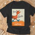 Dr Seuss Fox In Socks Book Cover T-Shirt Gifts for Old Men