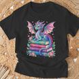 Dragon Book Fantasy Reading T-Shirt Gifts for Old Men