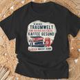 In My Dream World Books Are Free Coffee Healthy T-Shirt Gifts for Old Men
