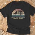 Easily Distracted By Birds & Books Retro Birding Bird T-Shirt Gifts for Old Men