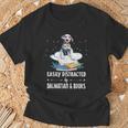 Easily Distracted By Dalmatian And Books Dog & Book Lover For Men Women Kids T-Shirt Gifts for Old Men