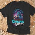 Easily Distracted By Dragon And Books For Book Lover T-Shirt Gifts for Old Men Easily Distracted By Dragon And Books For Book Lover T-Shirt Gifts for Old Men