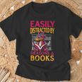Easily Distracted By Dragons And Books Booknerd Dragon Lover T-Shirt Gifts for Old Men Easily Distracted By Dragons And Books Booknerd Dragon Lover T-Shirt Gifts for Old Men