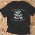 Easily Distracted By Dragons And Books Introvert Shirt T-Shirt Gifts for Old Men