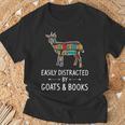 Easily Distracted By Goats & Books Lover Sheep Kid T-Shirt Gifts for Old Men Easily Distracted By Goats & Books Lover Sheep Kid T-Shirt Gifts for Old Men