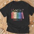 Equality Flower Books Equal Rights Social Justice Feminist T-Shirt Gifts for Old Men Equality Flower Books Equal Rights Social Justice Feminist T-Shirt Gifts for Old Men
