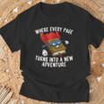 Every Page a New Adventure Book Lover T-Shirt Gifts for Old Men Every Page a New Adventure Book Lover T-Shirt Gifts for Old Men