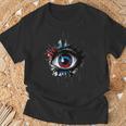 Evil Eye Comic Book Art Eyes Red Blue Grunge Aesthetic T-Shirt Gifts for Old Men Evil Eye Comic Book Art Eyes Red Blue Grunge Aesthetic T-Shirt Gifts for Old Men