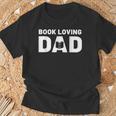 Fathers Day Book Loving Dad Reading Lover Proud Dad T-Shirt Gifts for Old Men