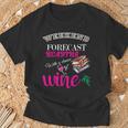 Weekend Forecast Reading With a Chance Of Wine Book Humor T-Shirt Gifts for Old Men Weekend Forecast Reading With a Chance Of Wine Book Humor T-Shirt Gifts for Old Men