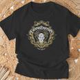Frankenstein Book Victorian Badge Logo T-Shirt Gifts for Old Men