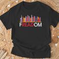 Freadom Anti Ban Books Freedom To Read Book Lover Reading T-Shirt Gifts for Old Men