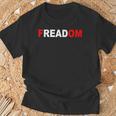 FREADOM T-Shirt For Book Lovers Bookworms T-Shirt Gifts for Old Men