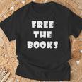 Free The Books T-Shirt Gifts for Old Men