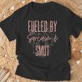 Fueled By Sarcasm Smut Romance Book Lover Sarcastic Women T-Shirt Gifts for Old Men