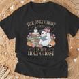 The Only Ghost I Need Is The Holy Ghost Books Reading Lovers T-Shirt Gifts for Old Men The Only Ghost I Need Is The Holy Ghost Books Reading Lovers T-Shirt Gifts for Old Men