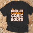 A Good Life Is A Collection Of Comic Books Graphic Vintage T-Shirt Gifts for Old Men A Good Life Is A Collection Of Comic Books Graphic Vintage T-Shirt Gifts for Old Men