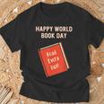 Happy World Book Day Inspirational Kids T-Shirt Gifts for Old Men
