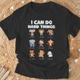 I Can Do Hard Things Children's Book Characters T-Shirt Gifts for Old Men
