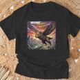Hawk Bear Hybrid Comic Book Style T-Shirt Gifts for Old Men