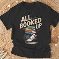 Hedgehog Book Lovers All Booked UP Retro T-Shirt Gifts for Old Men Hedgehog Book Lovers All Booked UP Retro T-Shirt Gifts for Old Men