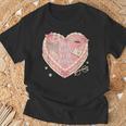 Hot Girls Read Books Cute Heart Graphic T-Shirt Gifts for Old Men