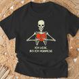 Ich Lese Bis Ich Verwese Books Reading Bookworm T-Shirt Gifts for Old Men