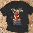 I'm A Book Dragon Not A Worm Reading Library Reader Bookworm T-Shirt Gifts for Old Men I'm A Book Dragon Not A Worm Reading Library Reader Bookworm T-Shirt Gifts for Old Men