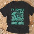 I'm Booked For The Summer Vacation Beach Book Lover T-Shirt Gifts for Old Men